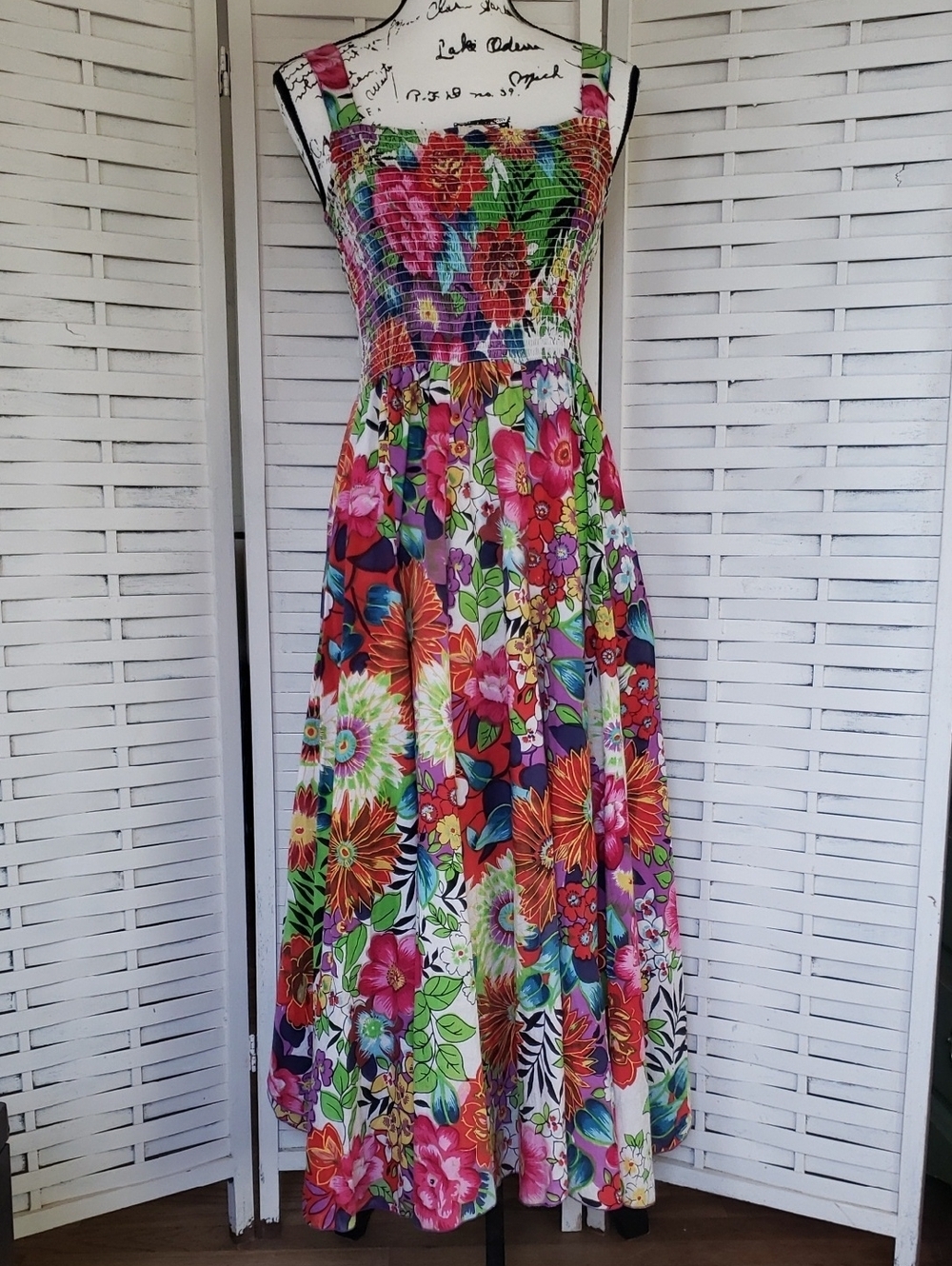 Phool Vibrant Floral Maxi Sundress - Multicolor